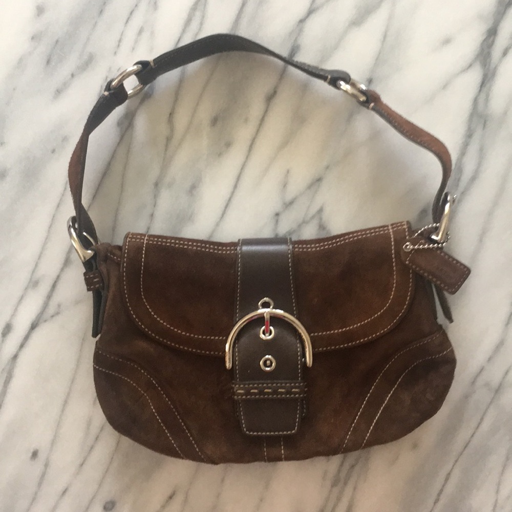 Coach suede hobo